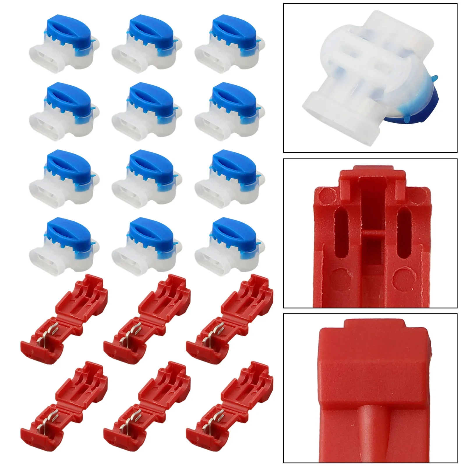 

Lawn Mower Connection Terminal Cable Connector Clamp Electrolytic Copper Equipment For Electric Plastic 30 Pcs