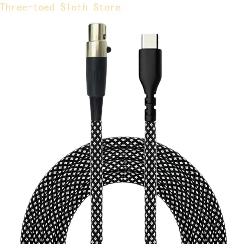 150CM Type C to Mini 3 Pin Headphone Cable For AKG Q701 Q702 K702 K712 K240 K240 K141 K171 Headset Replacement Cord E74A