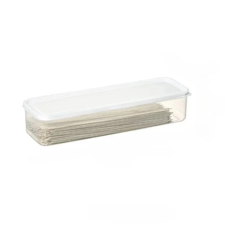 

Plastic rectangular noodle storage box, food grade kitchen grain noodle sealed box, refrigerator fresh-keeping box