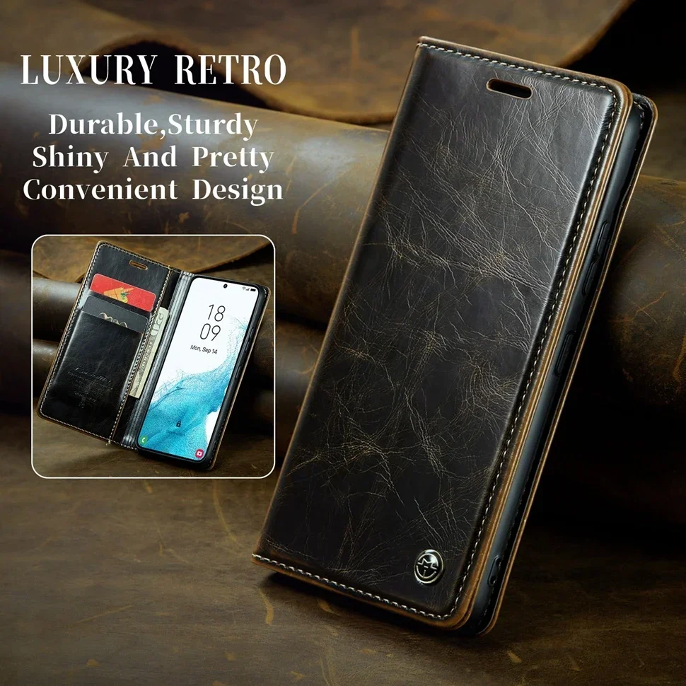 

Luxury Leather Flip Wallet Case For Samsung Galaxy A54 A14 A34 A50 A12 A33 A53 A51 4G A52 A32 S22 S23 S24 Plus Ultra Cover Coque