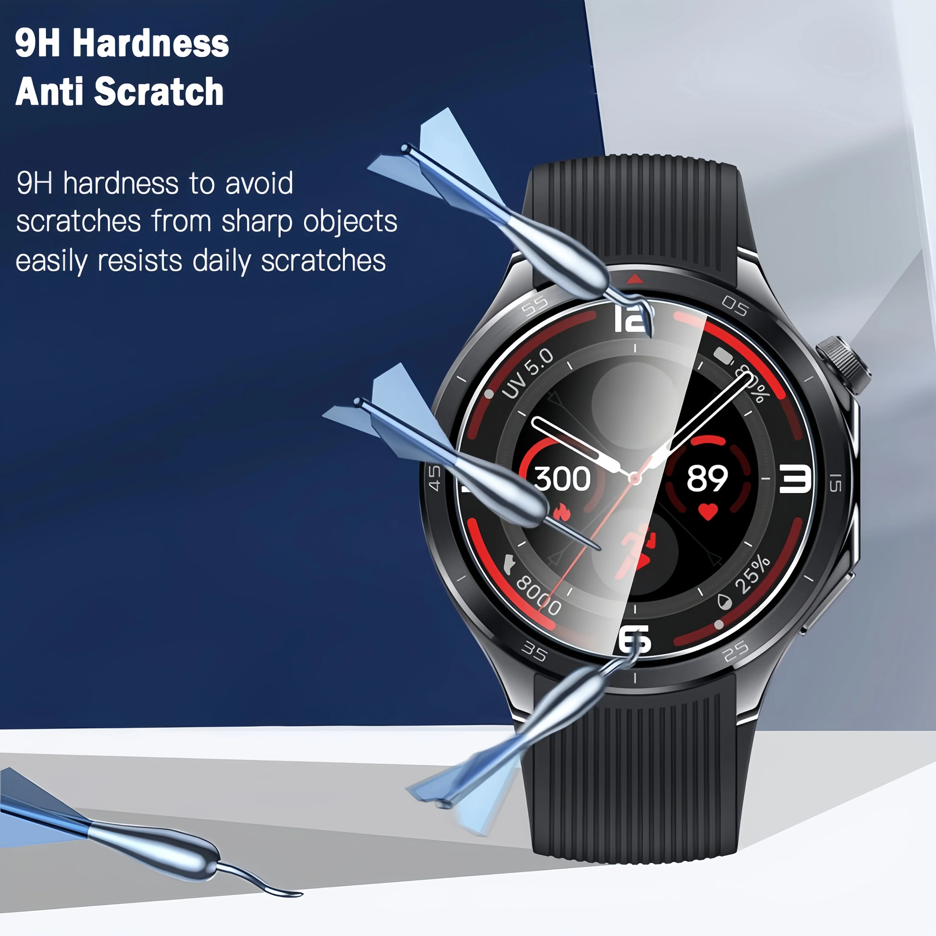 3PCS 9H Tempered Glass Screen Protector For OnePlus Watch 2R Smart Watch One Plus Watch2R 2 R Sport SmartWatch Cover Film view 3