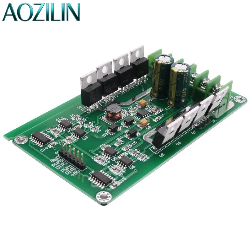 AOZILIN Dual Channel DC Motor Driver Module High Power H Bridge With Strong Brake Function 10A 15A Motor Control Board