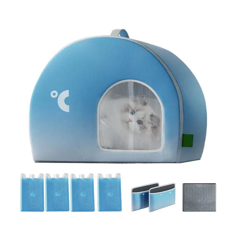 

Cooling Cat House For Hot Days Cats Dogs Cooling House Shelter Long Lasting Coolness High-Efficiency Weatherproof Large Pet Home