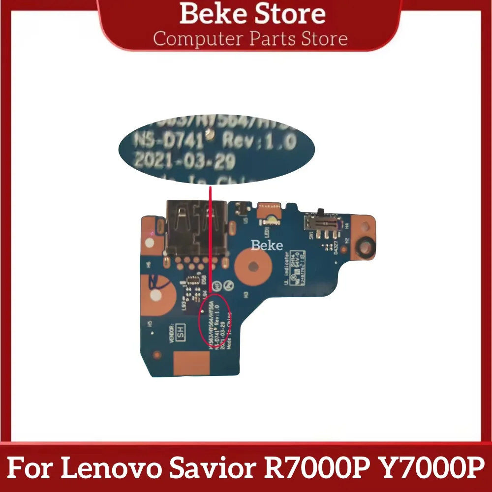 

Beke For Lenovo Savior R7000P Y7000P USB small board LED light board NS-D741 Fast Ship