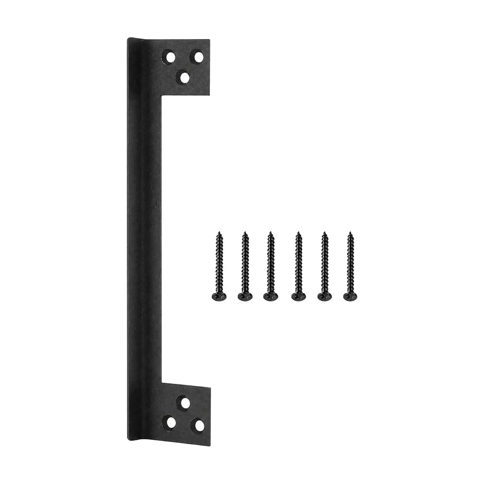 L Shape Door Latch Protector Stainless Steel Outswing Entry Door Security Shield Anti Card Access for Home