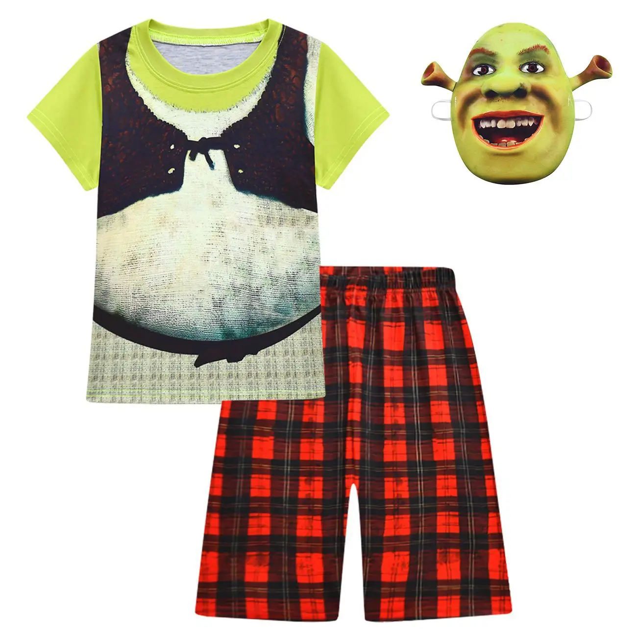 Halloween Fiona sheks Costume Cosplay per bambini ragazzi pigiama estivo maglietta a maniche corte + pantaloncini Set di abbigliamento sportivo