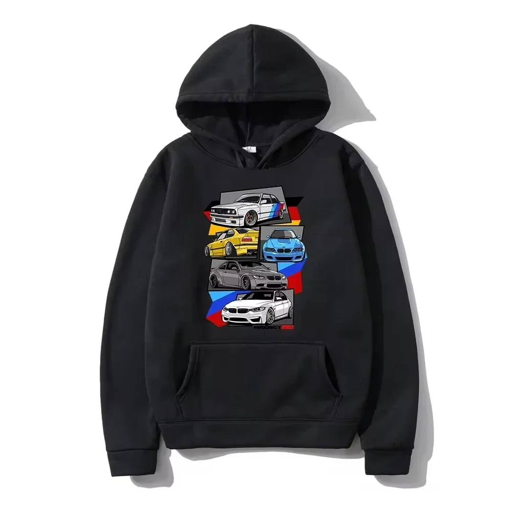 Classique E30 E46 E92 F80 M3 E36 sweats à capuche mode hommes graphique initiale D sweat à capuche unisexe Hip Hop pull sweat voiture graphique à capuche