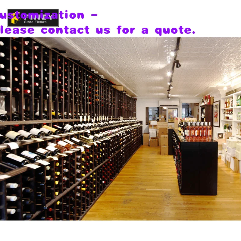 

custom.Retail Decoration Wine Store Furniture Wine Shop Interior Design Red Wine Shelf