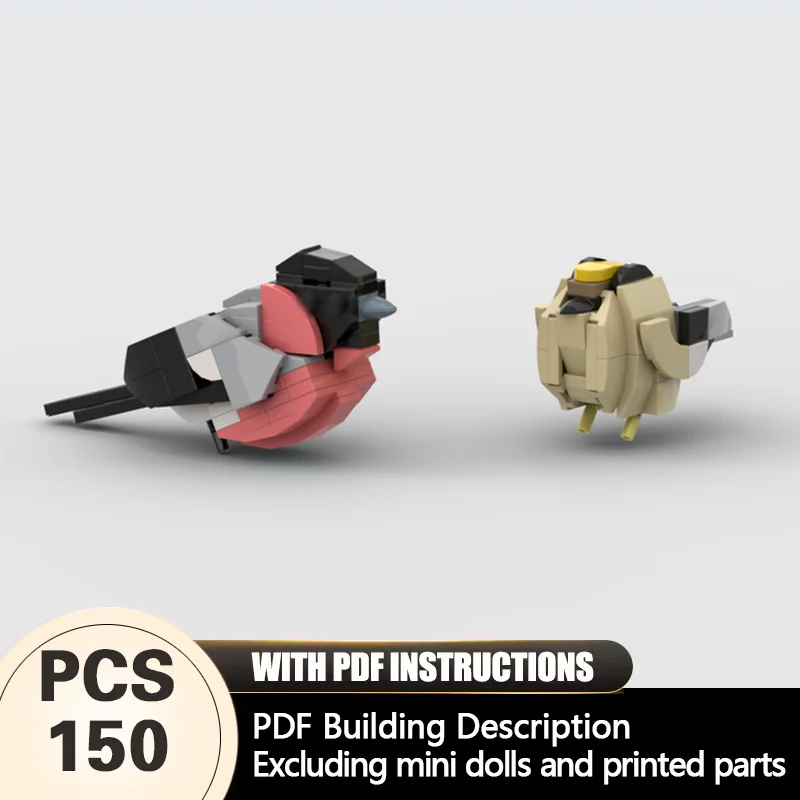 

Creators Animal Series Model MOC Building Bricks Goldcrest & Bullfinch Modular Technology Gifts Holiday Assemble Children Toys
