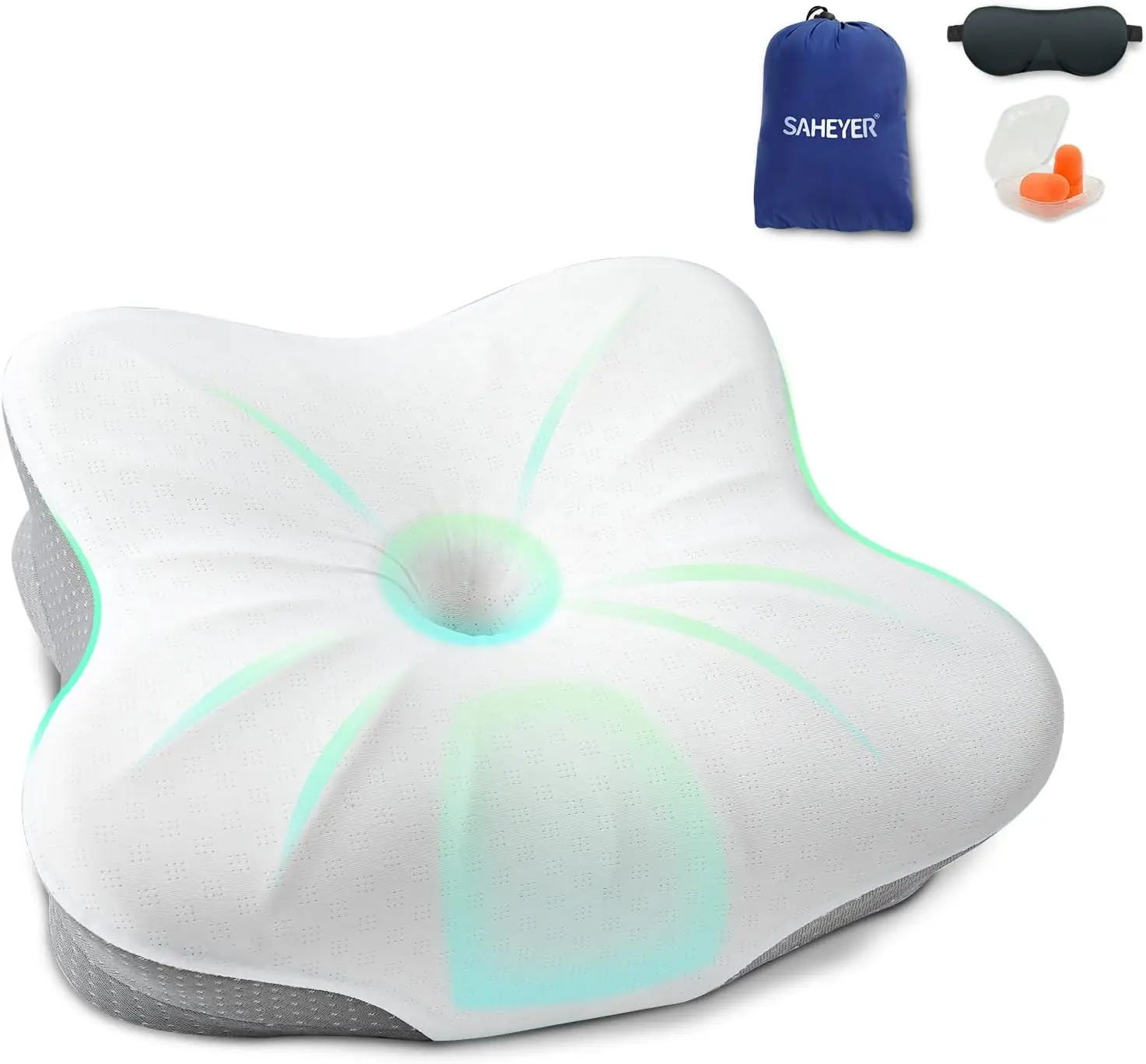 

Memory Foam Travel Pillow, Small Camping Pillows For Sleeping, Ne Support Camping Gear Accessories - Travel Entials For