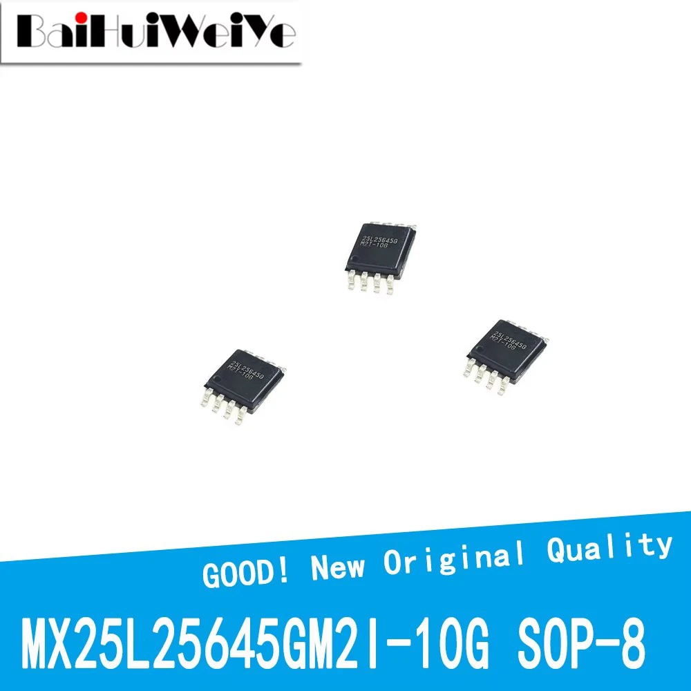 

5PCS/LOT MX25L25645GM2I MX25L25645GM2I-10G Substitutions W25Q256 32MB FLASH SOP-8 SMD New Good Quality Chipset