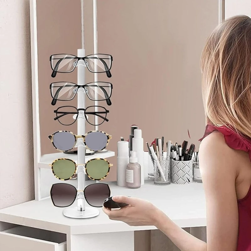 Space Saving Sunglasses Storage Rack Multi Pair Acrylic Glasses Stand for Efficient Storage and Protect of Eyewear