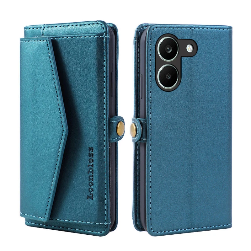 Für Xiaomi Redmi Turbo 5 Flip Cover, Redmi Turbo 5 Max Handyhülle aus Leder, Redmi Turbo5 Max Schutzhülle, Book Holster