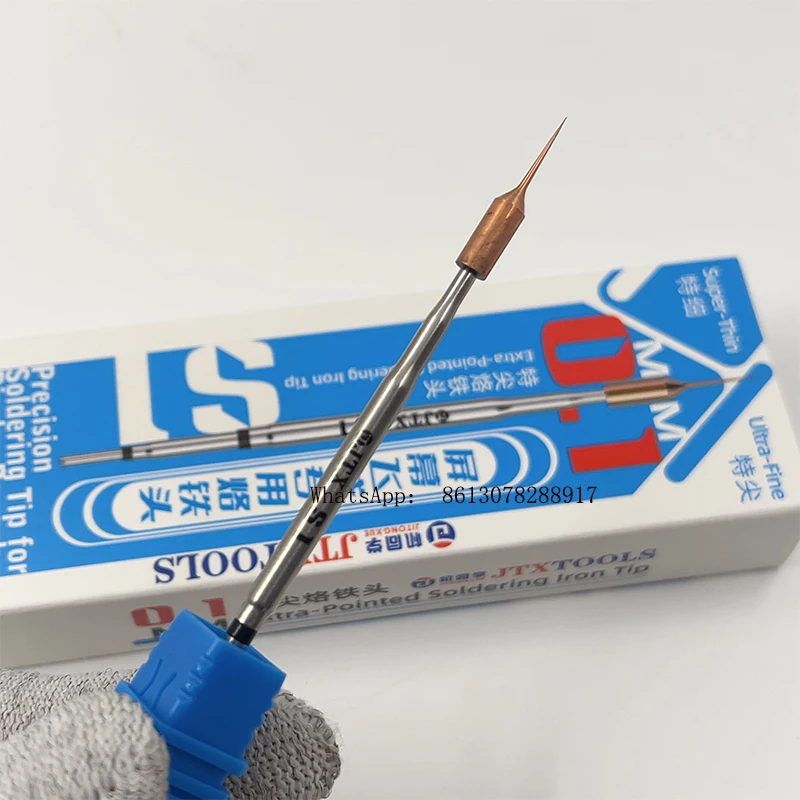 Jtxtools JTX S1 5 Pezzi Punta Per Saldatore Speciale Da 0,1Mm Per Jumper Di Schermi-image