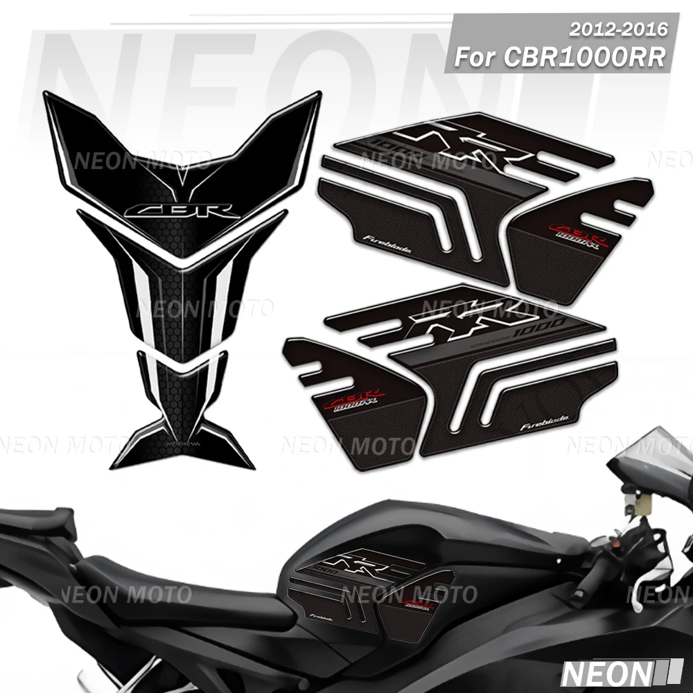 

CBR1000RR мотоциклетные 3D защитные наклейки, противоскользящая наклейка, декоративные наклейки для бензобака для Honda CBR 1000RR 2012-2016
