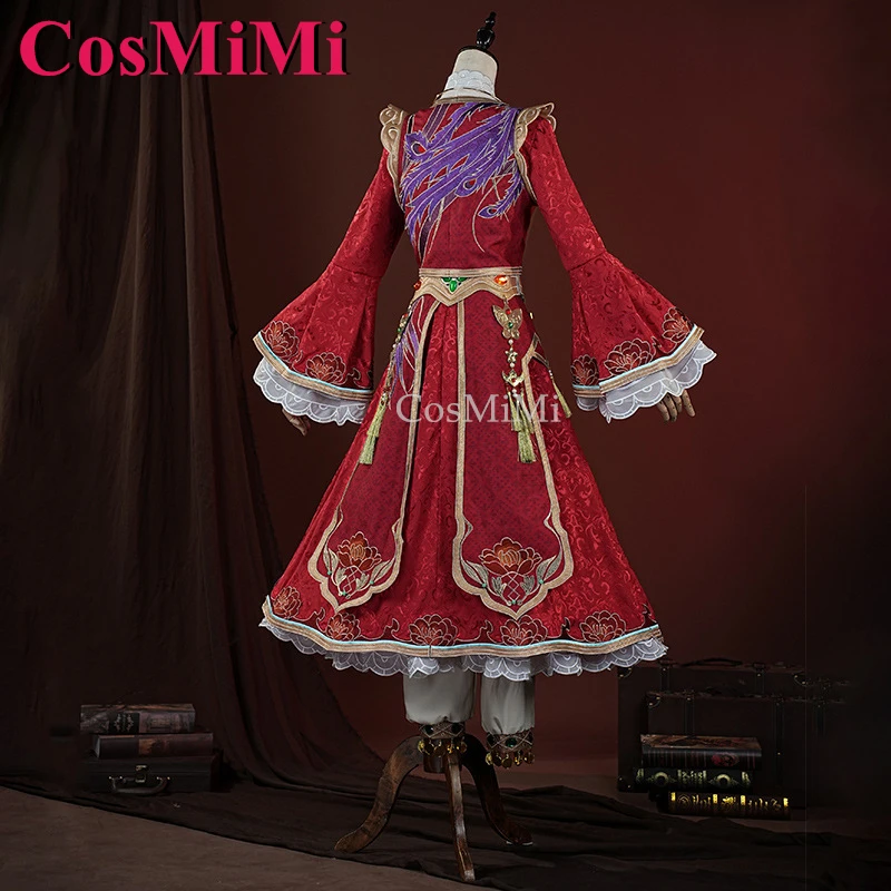 CosMiMi عالم الحشرات/ميلي بلينيوس تأثيري لعبة الهوية الخامس زي موضة أنيقة فستان أحمر هالوين حفلة لعب الأدوار الملابس