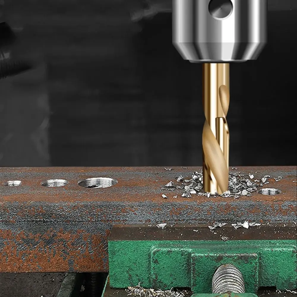 Portable 12mm-35mm Twist Drill Spiral HSS Cobalt Drill Bit Multi-function Round Shank Cobalt Reduced Shank Drills