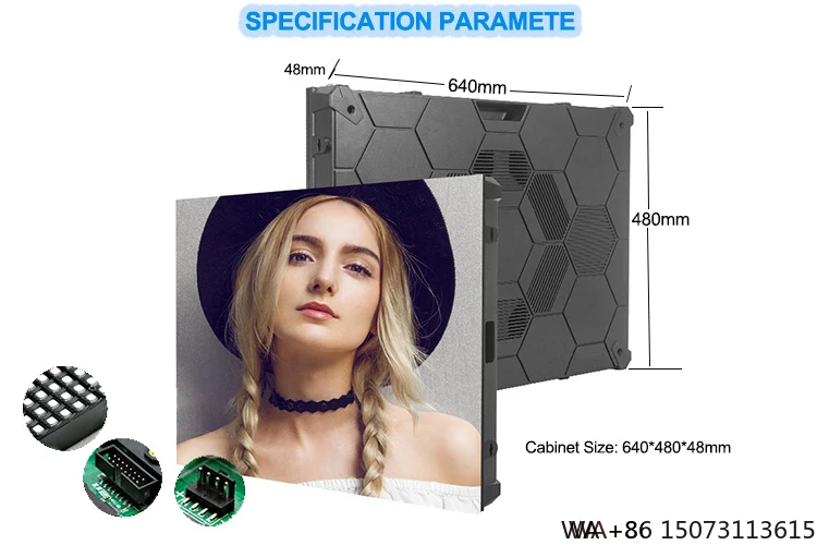 شاشة LED داخلية P1.667/P1.875/P2 ذات درجة صغيرة - شاشة عالية الدقة لغرف الاجتماعات والسينما #4