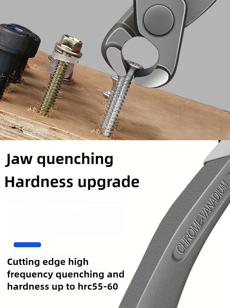 Tower Pincers Non-slip Grips Pliers Flat Mouth Cattle Horse Hoof Nippers Snips Puller Hand Tools Pulling Nails Cutting Wires