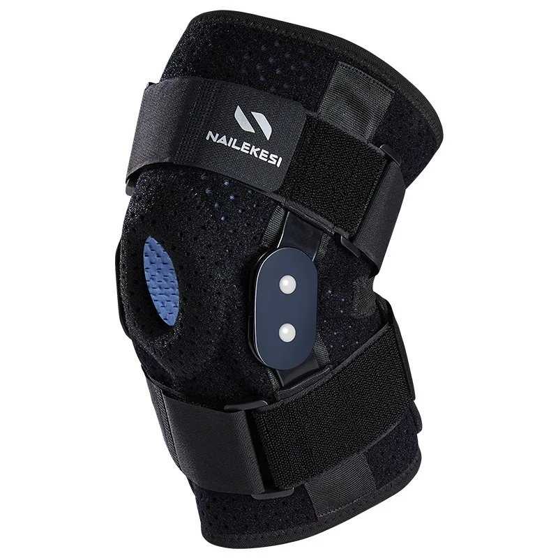 1Pcs Hinged Knee Support Brace Adjustable Compression Knee Pad Protector Open Patella Knee Wrap Stabilizer for Joint Pain Relief