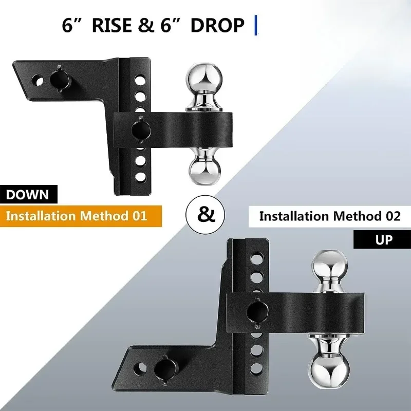 Trailer arm 6 inch with latch lock Double head trailer arm