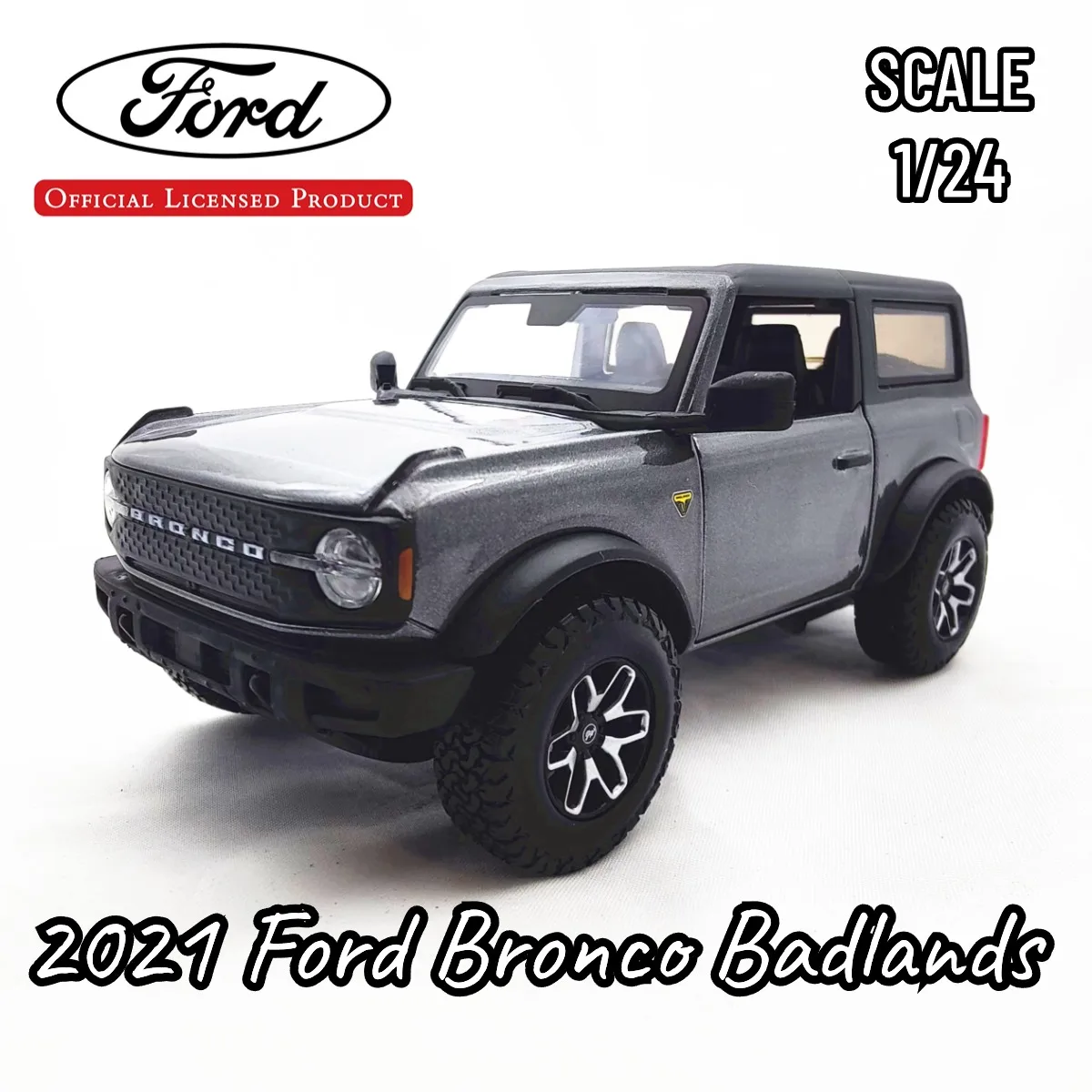 

Masito 1:24 Ford Bronco Badlands Off Road Car Model Replica Home Office Interior Scale Miniature Art Gift Boy Toy