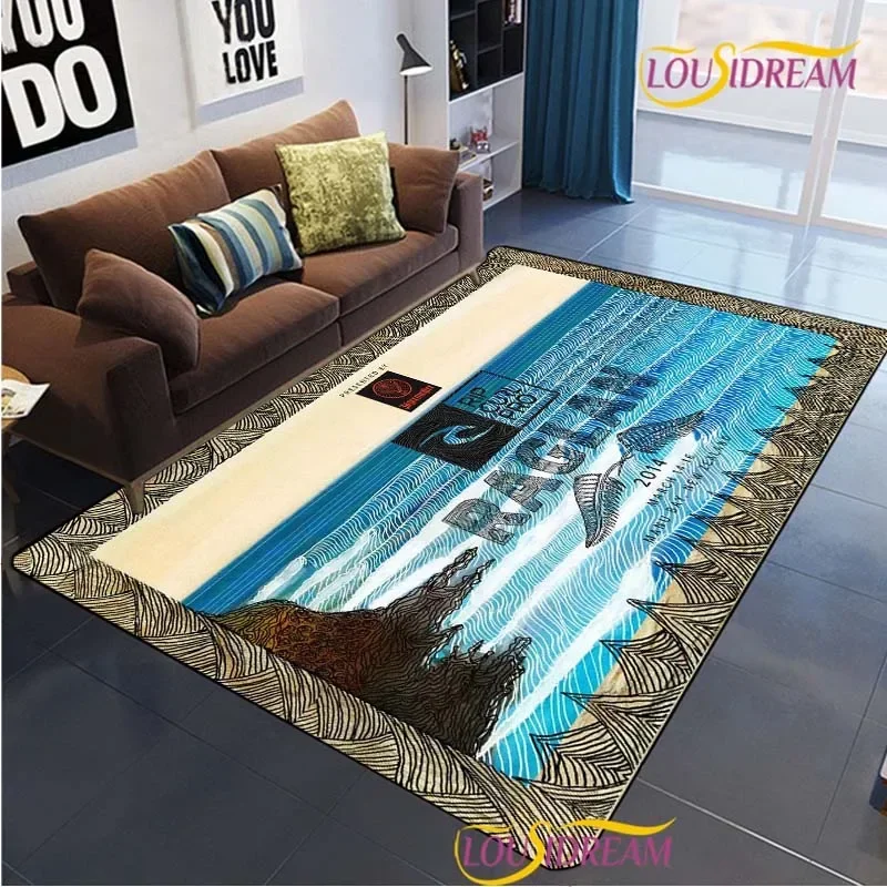 Modern Fashion R-Ripcurl Surf Carpet for Living Room Sofa Bedroom Area Rug decor Kitchen unslip floor Mat Alfombra birthday gift