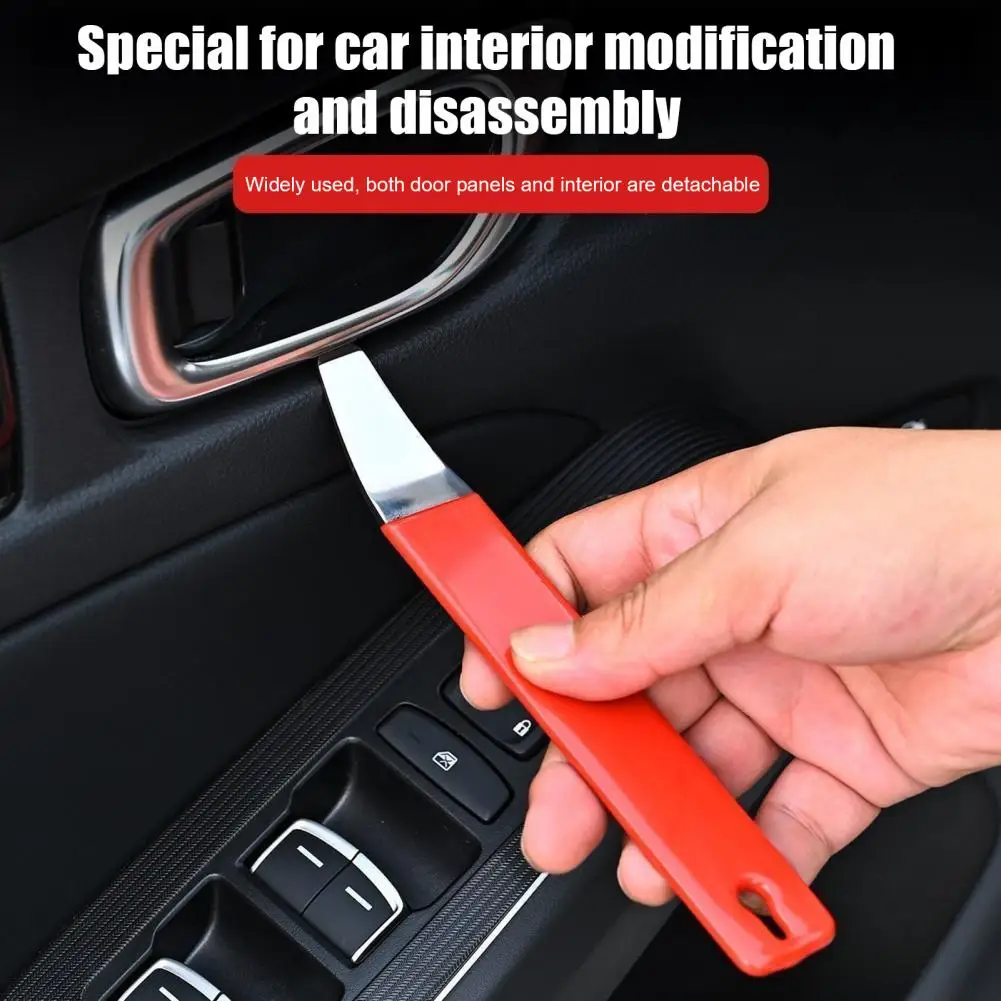 

Car Pry Tool Automotive Trim Removal Tool Car Trim Removal Tool Set Stainless Steel Pry Bar Kit Extra Hard Panel for Navigation