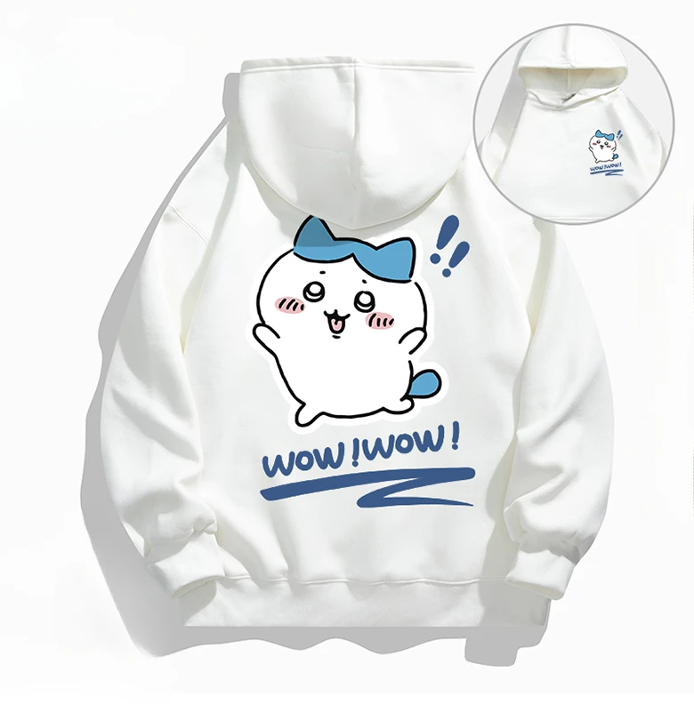 

Soft and cute Hachiware Cartoon Anime periphery Boys and girls hoodies Autumn and Winter Casual children's clothing hoodie