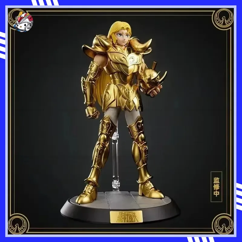 In Stock BLK Saint Seiya Assembled Model Scorpio Aries Leo Transcendence Edition Comic Edition Action Figure with Base 15cm Gift