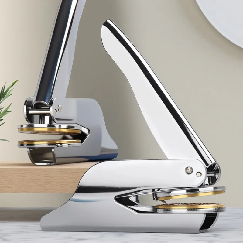 

Custom Embosser Stamp Personalized LOGO Custom Stamp Wedding Portable Steel Seal Birthday Name Private Envelope Party Invitation