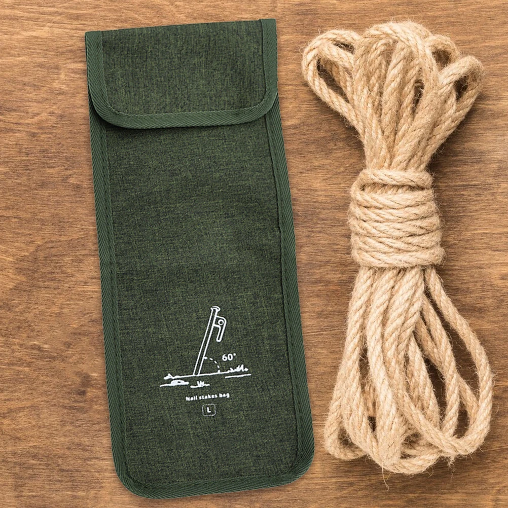 

Tent Stake Oxford Cloth Storage Bag for Camping Outdoor Tent Pegs Container Portable Tool Pouch Heavy Duty Peg Bag Camping