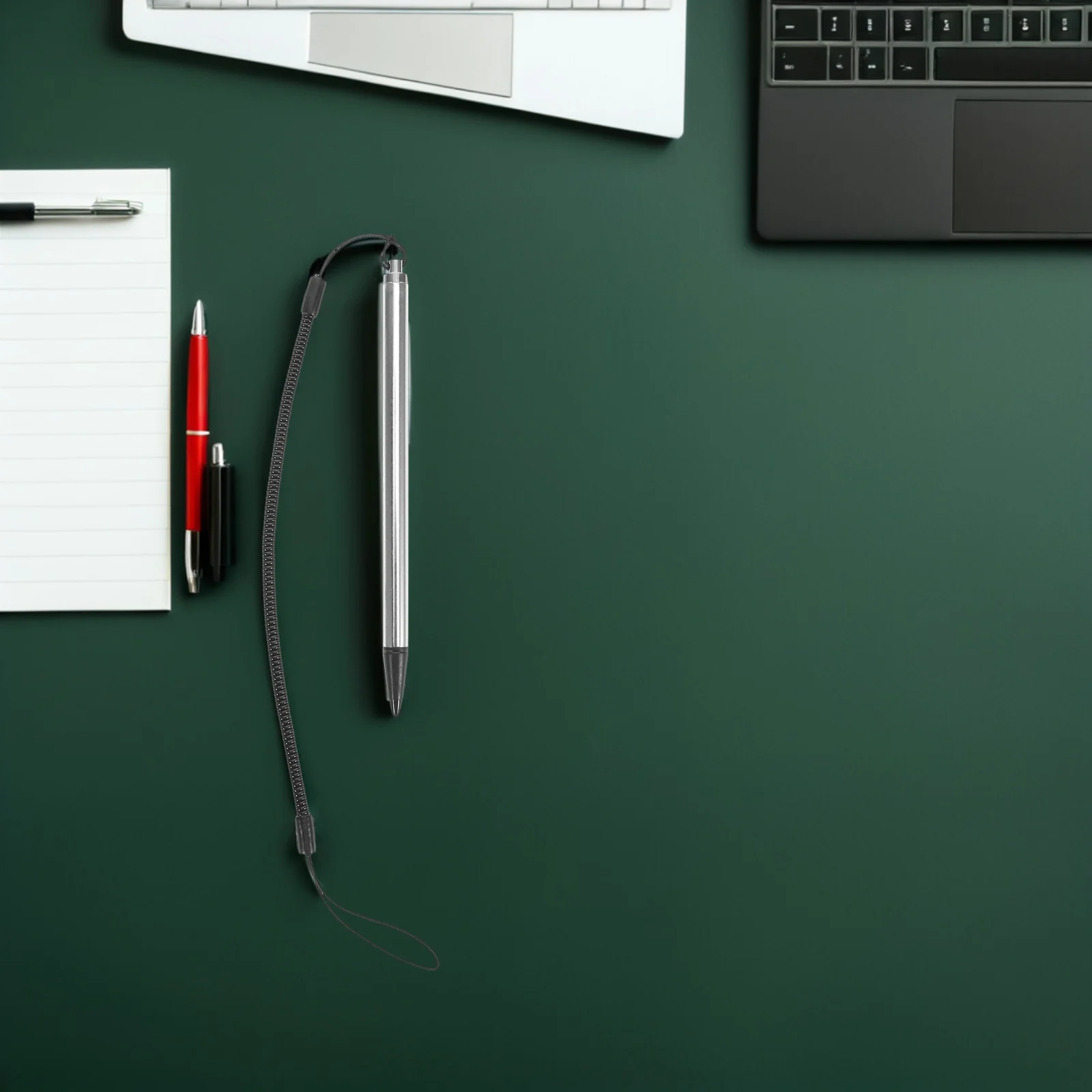 

10Pcs Resistive Touch Stylus Pen with Spring Coil Rope Anti-Lost Portable for Office Study Travel Digital Writing Drawing