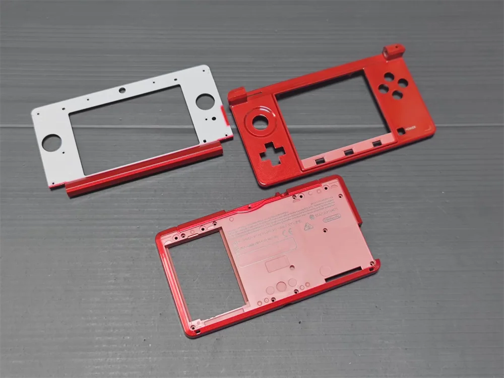 Original nuevo para consola pequeña 3ds, funda BCD, juego de marco de plástico de 3 uds.