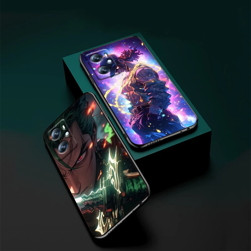 Zoro Anime One Piece Cartoon For OPPO Find X6 X5 X3 A54S A5 A94 A16 A53S A57 A74 A72 A98 A78 A96 A9 5G Black Soft Phone Case