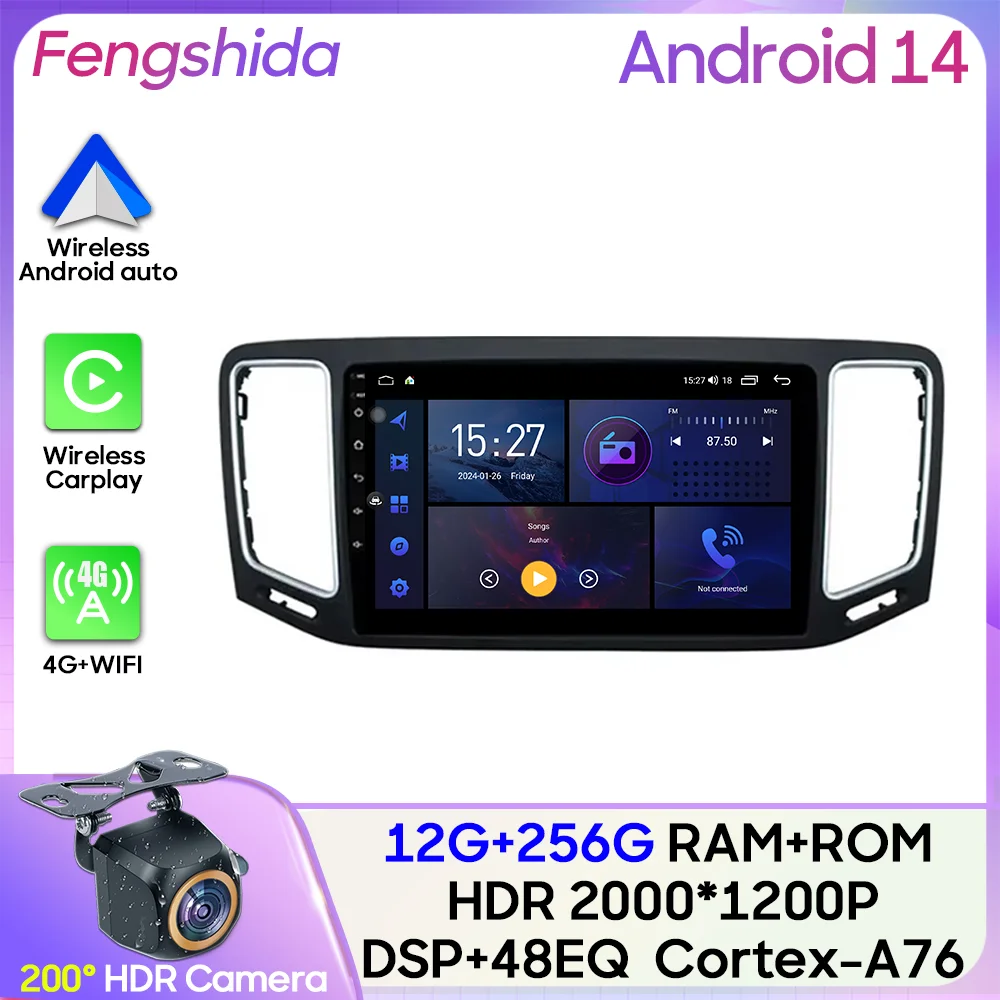 

For Volkswagen VW Sharan SEAT Alhambra 7N 2010-2022 Car Radio Carplay Video Navigation Android Auto Screen 5G Wifi Video No 2din