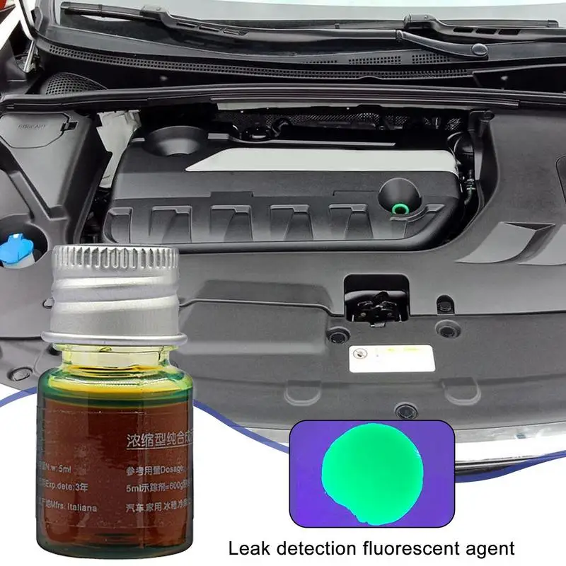 AC Leak Detector Dye Fluorescent Oil U ltraviolet Oil Leak Detection Automobile Air Conditioning System For R134a R1234yf R404a,