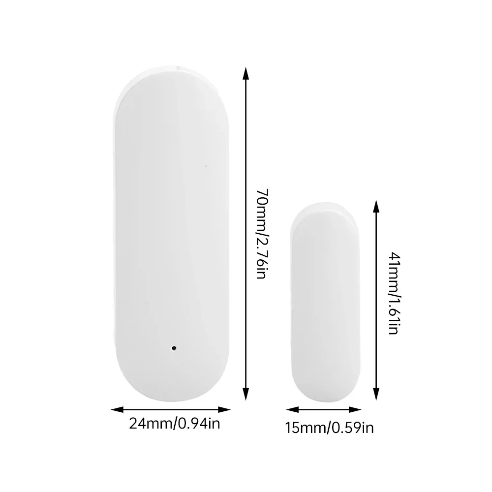 Zigbee/WIFI Smart Door Window Sensor Home Open Close Detector Anti-theft Door Contact Sensor for Tuya Alexa APP Remote Control