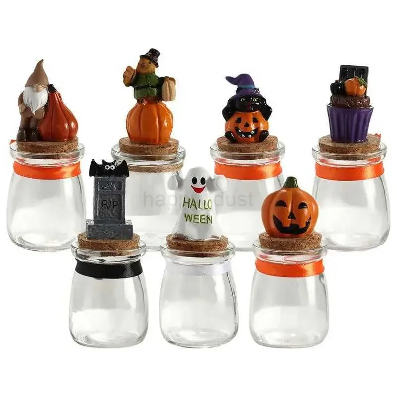 

Halloween Candy Jar Food Storage Canisters Decorative Halloween Storage Jar Halloween Decoration Transparent Candy Box Organizer