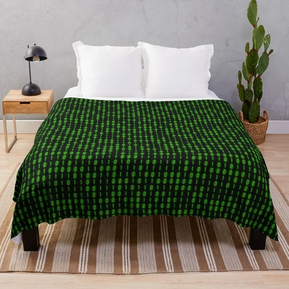 

Binary Code Inside Throw Blanket Soft bed plaid for winter Luxury Blankets