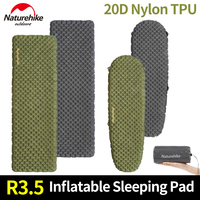 Naturehike R3.5 Inflatable Mat 20D Nylon TPU Winter Warm Sleeping Pad Ultralight Outdoor Hiking Camping Mattress with Air Bag