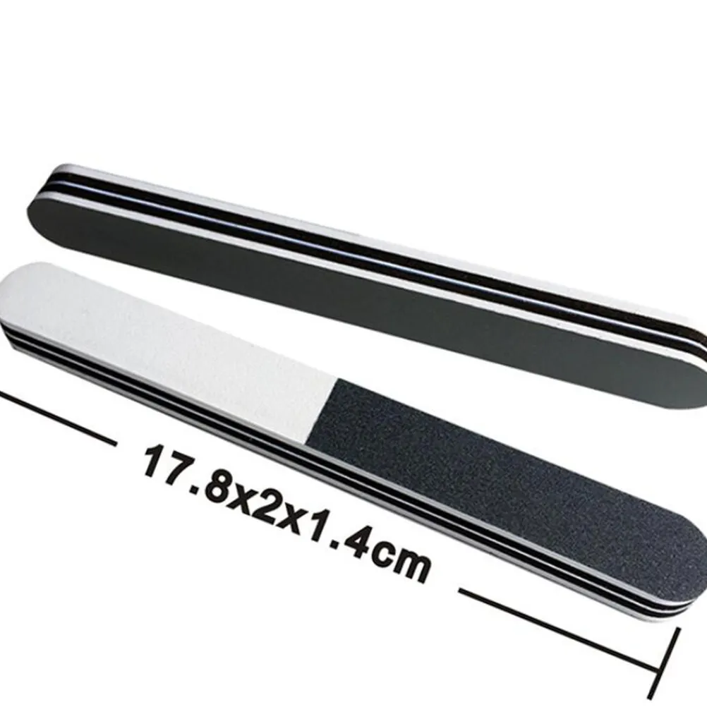 20Pcs Professional Nail Files 3in1 Coarse Fine Polishing Buffers 240 320 1200 Grit Lightweight Thin Nail Art Tool for Salon Home
