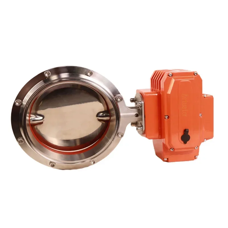 

Sanitary Tri Clamp Type Inox Stainless Steel Motorized Butterfly Valve Electrical Butterfly Valve