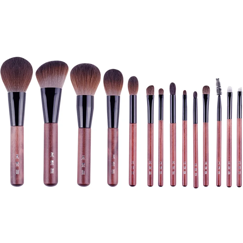 Conjunto de pincéis de maquiagem - pintura - pincel - pincel de sombra - pincel de delineador