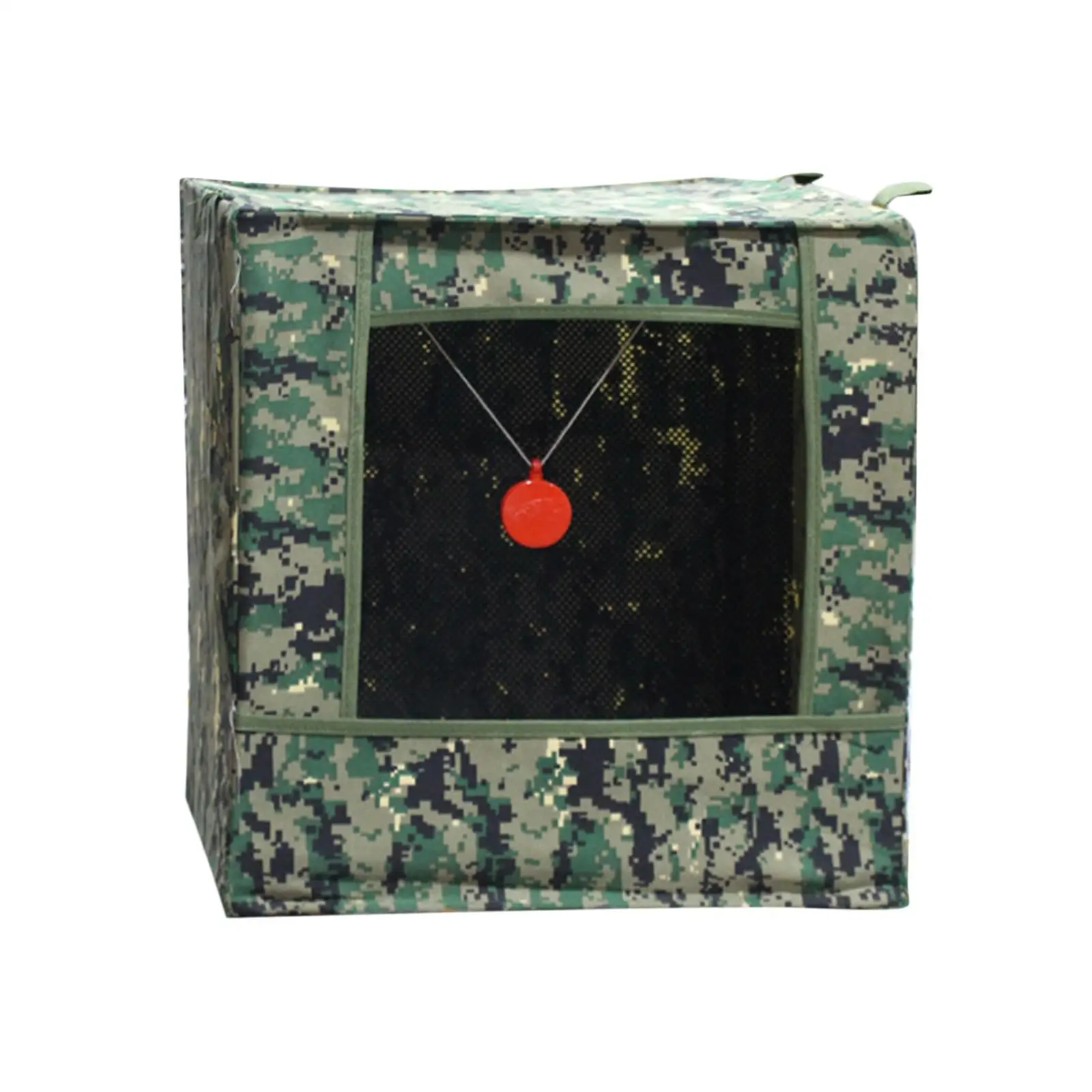 Target Box Portable Folding Indoor Outdoor Catapult Stainless Steel Frame 40x40cm Soundproof Slingshot Target Catcher Box