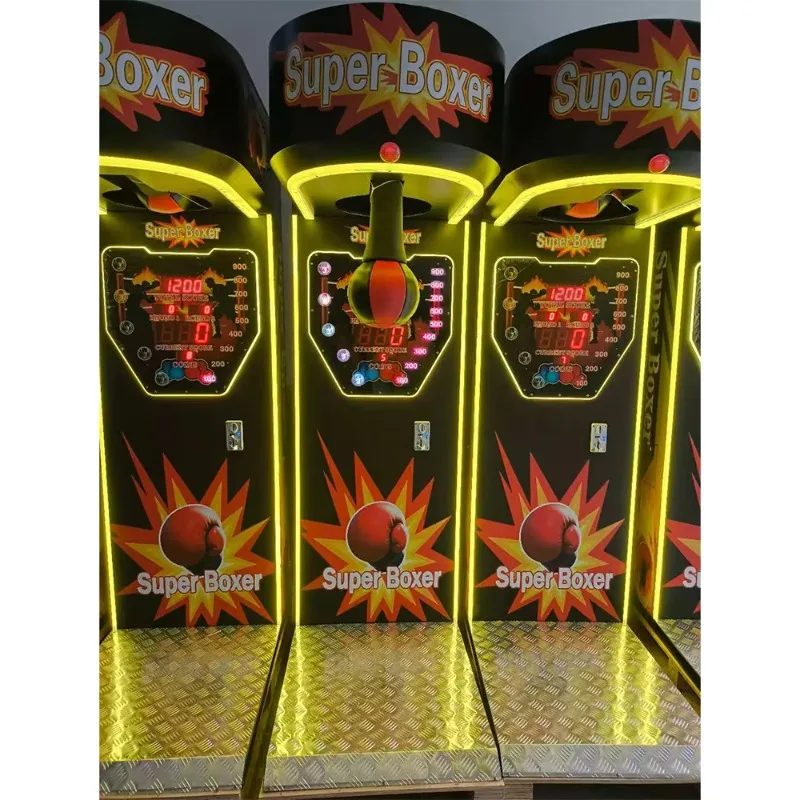 Amusement Ultimate Big Punch Power Coin Operated Boxautomat Electronic Punching Game Hit Arcade Boxer Boxing Machine Customized view 2