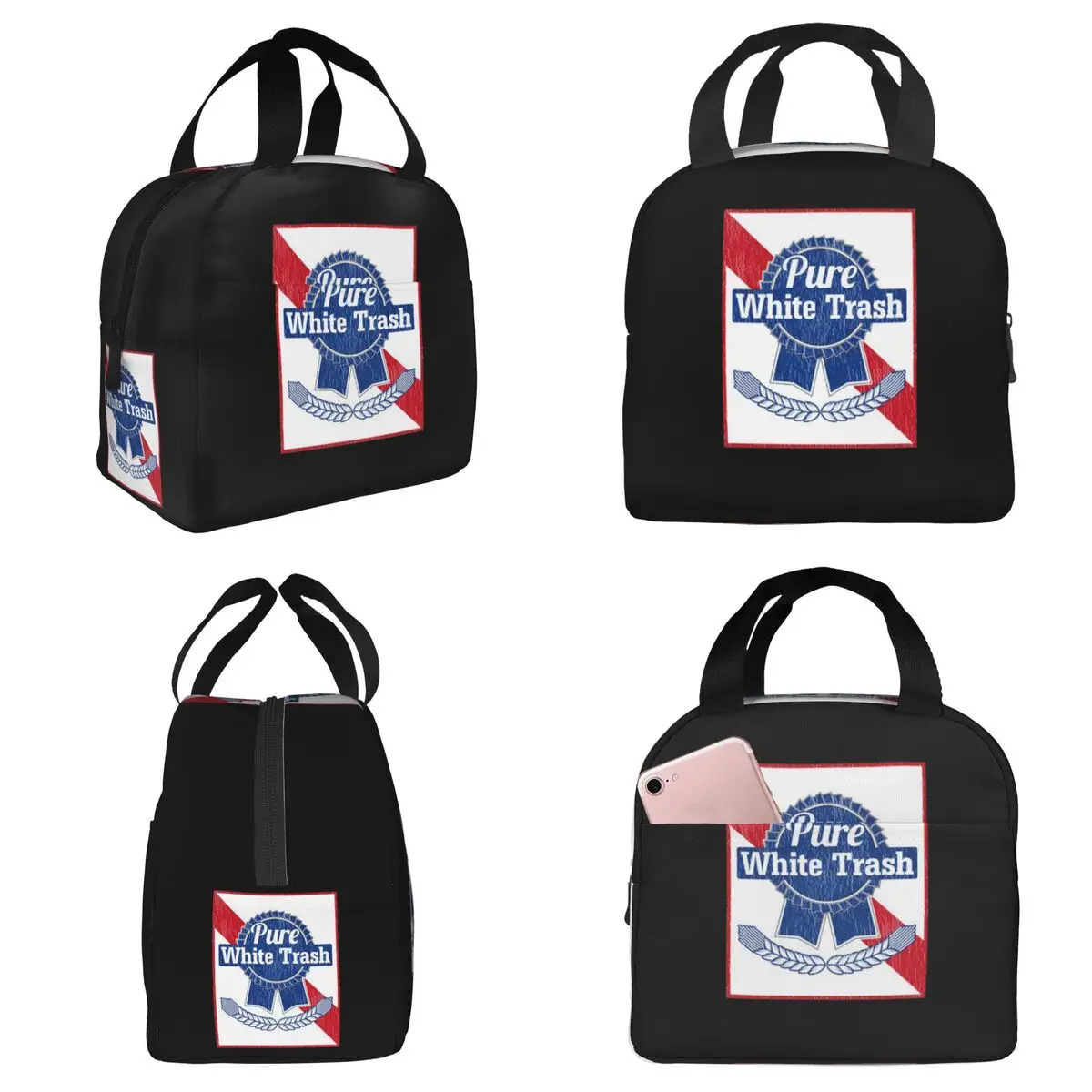 

Забавный подарок для любителей кантри-музыки, белая термосумка для обедов, изолированная сумка-холодильник для женщин, портативный термоконтейнер для еды, сумка-тоут для офиса