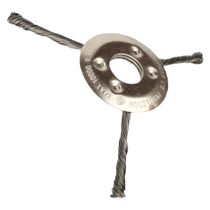 رأس عجلة تشذيب العشب من أسلاك الفولاذ: مناسب عالمي لقواطع الفرشاة ذات العمود المستقيم، ومزيل فعال للطحالب والصدأ