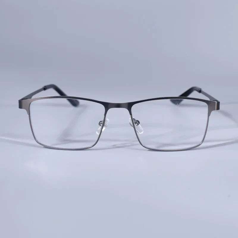 +0,75 1,25 1,5 1,75 2,0 2,25 2,75 Anti-Blaulicht Herrenbrille Quadratischer Metallrahmen Große Lesebrille Presbyopie-Brille Gafas Lectura – Detail 12