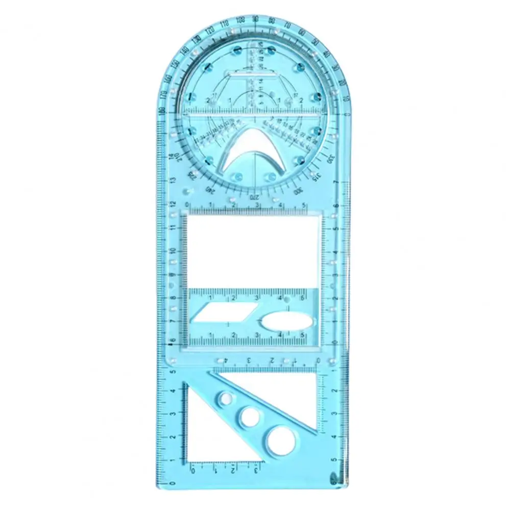 Student\'s Ruler Drawing Ruler Multifunctional Precise Plastic Clearly Scaled Measuring Ruler Stationery Office School Accessory